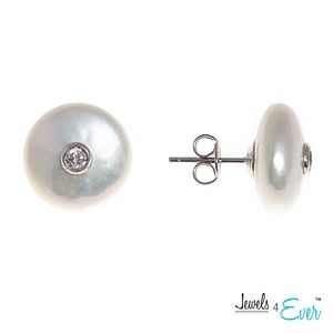 925 Silver Genuine Freshwater Pearls Earrings